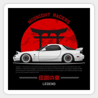 Street Tuner White FD3S RX7 JDM Sticker